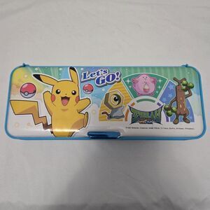 Vintage 1997 Nintendo Pokemon Pencil Case Pocket Monsters Japan Padded 2 Sides